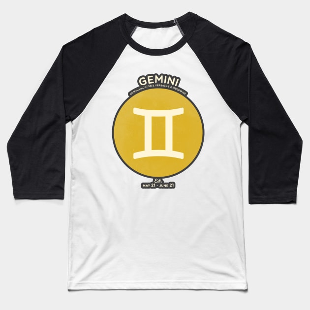 Gemini Baseball T-Shirt by ckaya